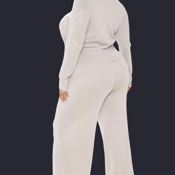 Fashion Nova Silver Glam Pantsuit - Picture 2 of 12